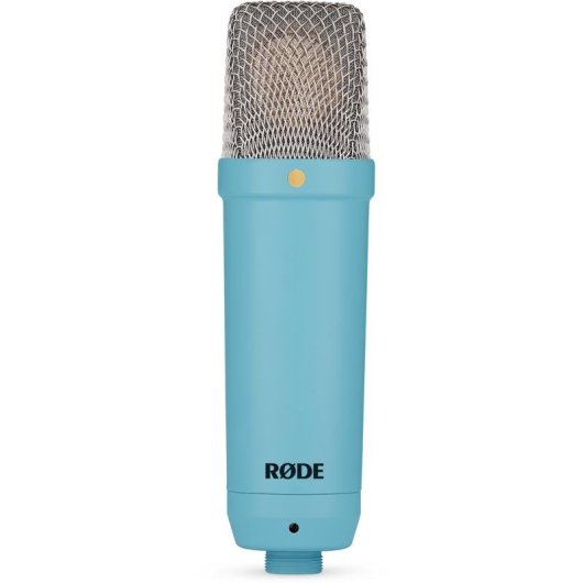 Micrófono Rode NT1 Signature XLR cardioide con filtro antipop azul