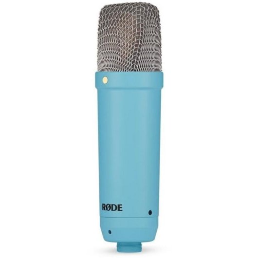 Micrófono Rode NT1 Signature XLR cardioide con filtro antipop azul