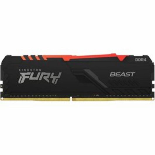 Memória RAM Kingston FURY Beast RGB 32GB 4x8GB DDR4 3600MHz CL17 Preto