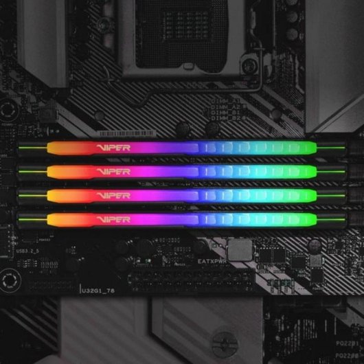 Mémoire RAM Patriot Viper Steel 16Go 1x16Go DDR4 3200MHz CL19 RGB Noir