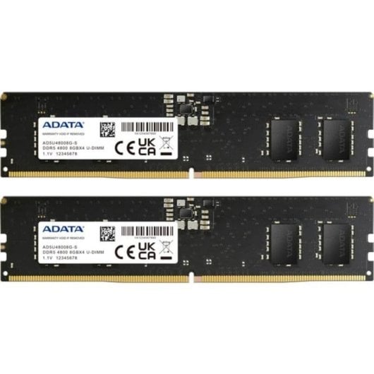 Memoria RAM ADATA AD5U48008G-DT 16GB 2x8GB DDR5 4800MHz CL40 Tray Nero