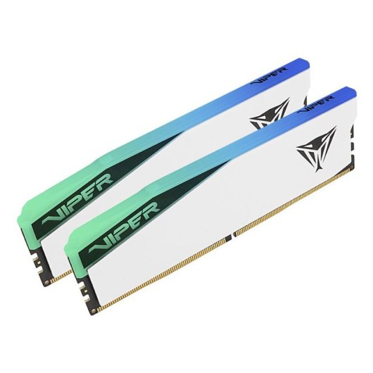 Memoria RAM Patriot Viper Elite PVER532G56C38W 32GB 1x32GB DDR5 5600MHz CL38 RGB Blanco AMD EXPO Intel XMP
