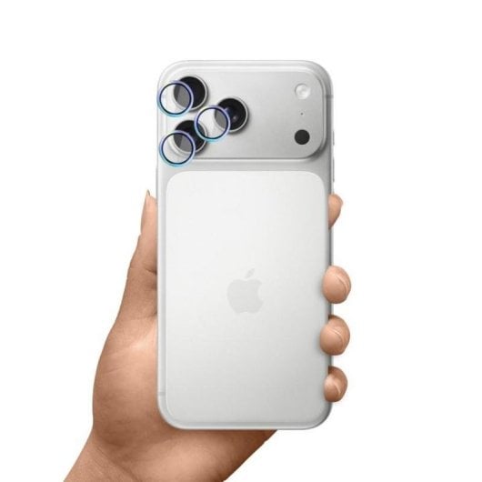 Protection d'objectif 3MK HARDY Lens Pro pour iPhone 17 Pro / Pro Max, verre trempé, couleur orange