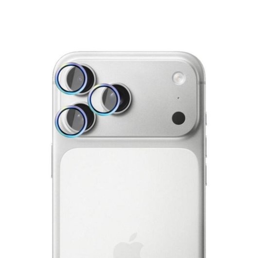 Protection d'objectif 3MK HARDY Lens Pro pour iPhone 17 Pro / Pro Max, verre trempé, couleur orange