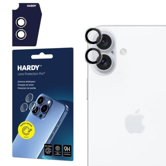 3MK HARDY Kameraprotektor für iPhone 17 Pro Lens Schutz gehärtetes Glas mit Tuch