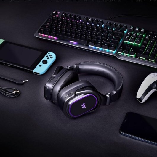 Auriculares Thermaltake ARGENT H5 RGB inalámbricos 2,4 GHz gaming RGB negro