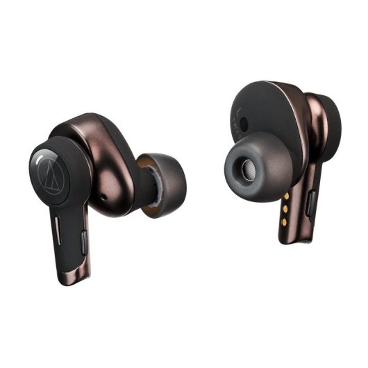 Auriculares Audio-Technica ATH-TWX9 inalámbricos Bluetooth con cancelación de ruido y protección IPX4 marrón