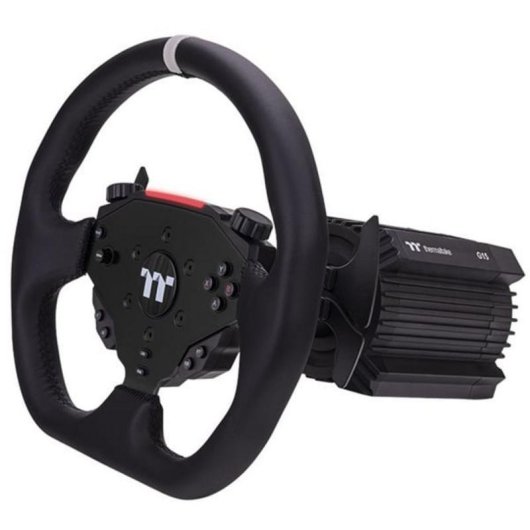 Volante Thermaltake G15 + Pedales, 1 ms, Alámbrico USB, Noir, Aluminium