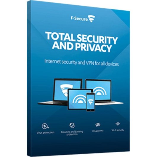 Antivirus F-Secure Total Security and Privacy 2 ans 5 appareils
