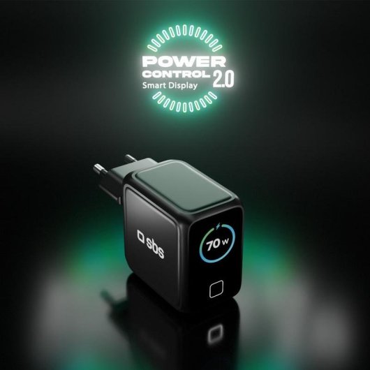 Chargeur SBS TETRGANTFT70WK 30W 3 Ports USB-C et USB-A Charge Rapide Noir