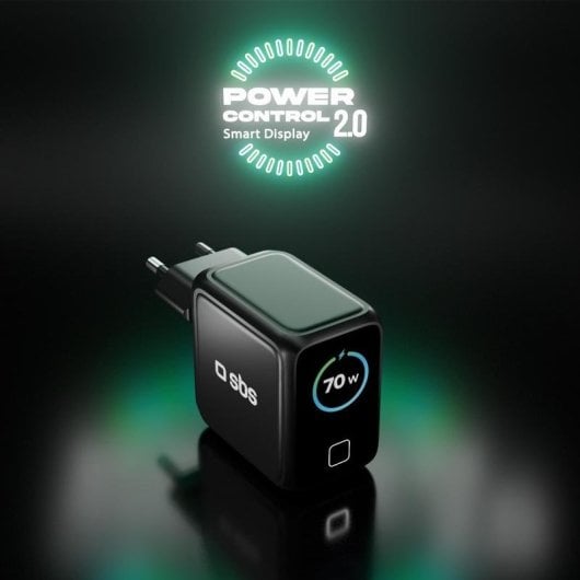 Chargeur SBS TETRGANTFT70WK 30W 3 Ports USB-C et USB-A Charge Rapide Noir