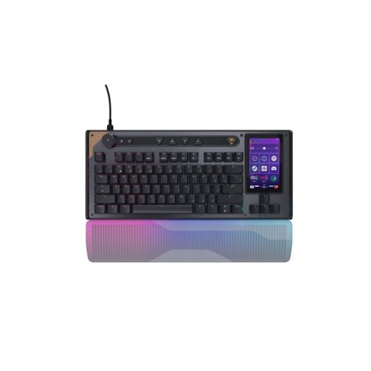 Tastatur Turtle Beach Command Series KB7 magnetisch kompakt mit Display und RGB QWERTZ Deutsch