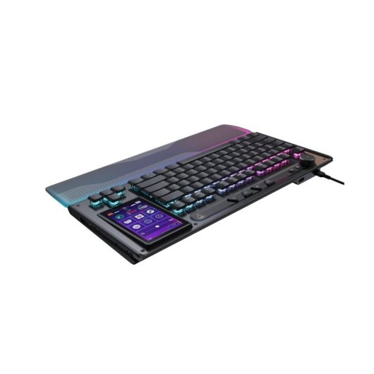 Tastatur Turtle Beach Command Series KB7 magnetisch kompakt mit Display und RGB QWERTZ Deutsch