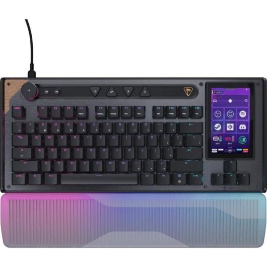 Tastatur Turtle Beach Command Series KB7 magnetisch kompakt mit Display und RGB QWERTZ Deutsch