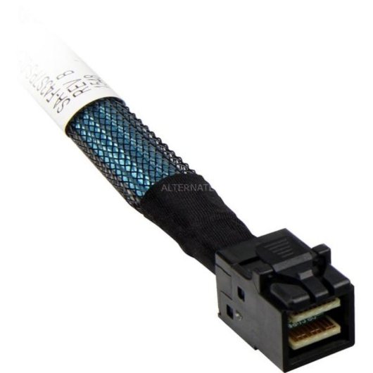 Cavo Adattatore SAS Broadcom L5-00219-00 SFF-8643 a 4x SATA 7-pin Nero