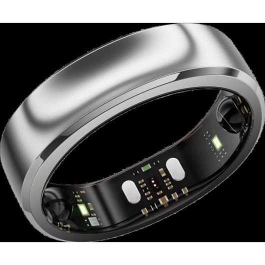 Anello intelligente RingConn Gen 3 Argento Taglia 15 Bluetooth IP68 Autonomia 14 giorni iOS/Android Titanio