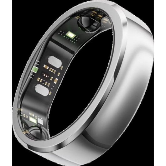Anello intelligente RingConn Gen 3 Argento Taglia 15 Bluetooth IP68 Autonomia 14 giorni iOS/Android Titanio