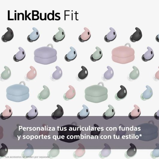 Funda per auricoli Sony LinkBuds Fit Blu