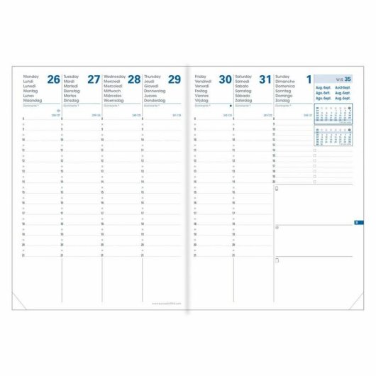 Agenda Quo Vadis 149003Q Planning 21 SD 26-27 ML Everest Azul Denim