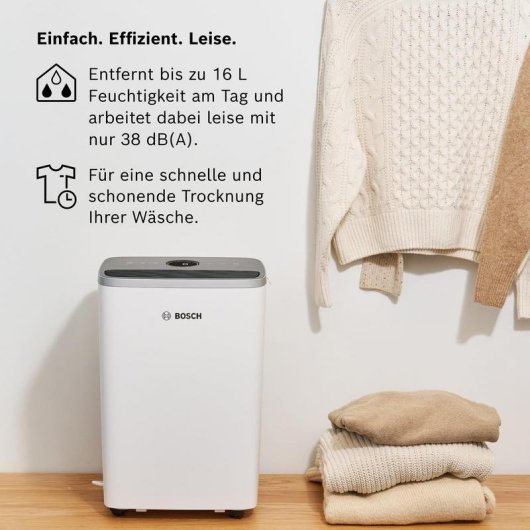 Desumidificador Bosch Dry 4000 2,5 l 33 m² Branco