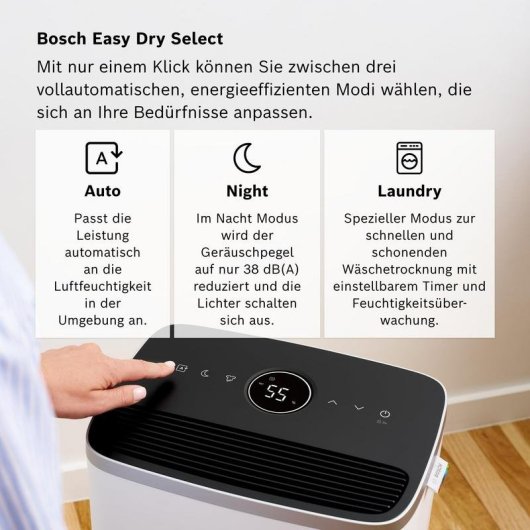 Desumidificador Bosch Dry 4000 2,5 l 33 m² Branco