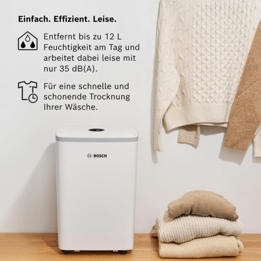 Entfeuchter Bosch Dry 2000 2,5 l 24 m² Weiß