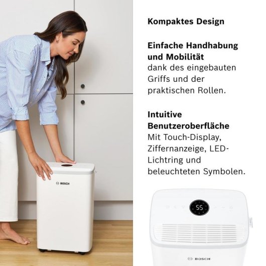 Entfeuchter Bosch Dry 2000 2,5 l 24 m² Weiß