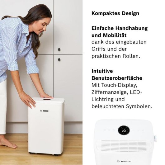 Deshumidificateur Bosch Dry 1000 2,5 l 17 m² Blanc