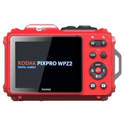 Cámara Compacta Kodak Pixpro WPZ2 16,7MP Zoom 4x WiFi Sumergible Roja
