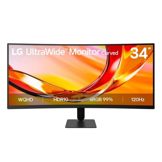 Monitor PC LG 34 Curvo UltraWide Quad HD 120Hz VA FreeSync Premium HDR10