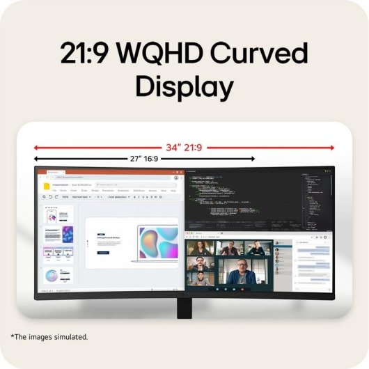 Monitor PC LG 34 Curvo UltraWide Quad HD 120Hz VA FreeSync Premium HDR10