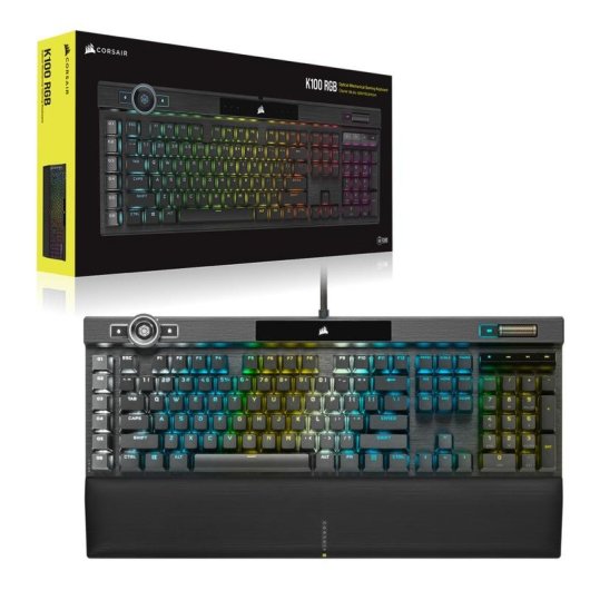 Tastiera Corsair K100 RGB meccanica Cherry MX Speed QWERTZ tedesca RGB