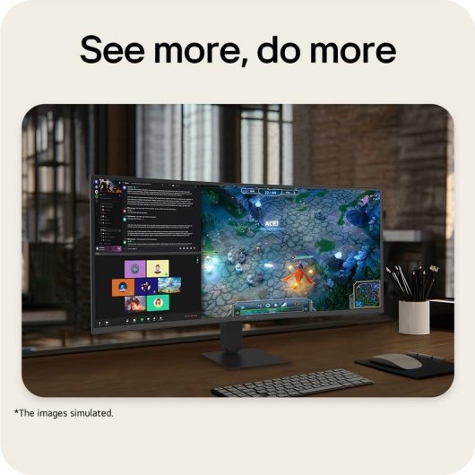 Monitor LG 34'' UltraWide Quad HD 144Hz VA Curvo FreeSync Premium HDR10 Ajuste altura