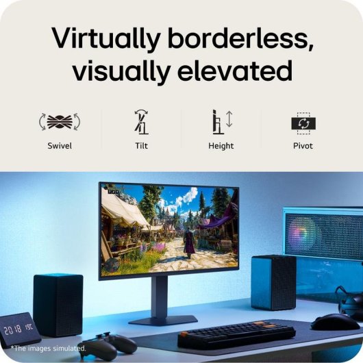Monitor LG 27'' Full HD 300Hz IPS 1ms FreeSync G-SYNC Ajuste altura