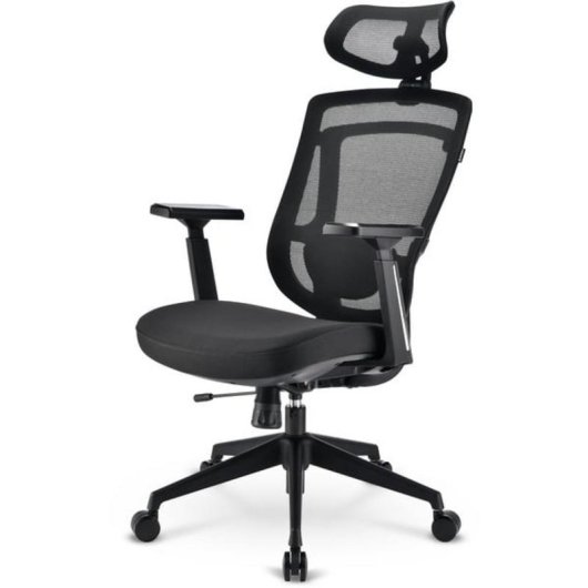 Silla de oficina Sharkoon OfficePal C20 con respaldo de malla y reposabrazos ajustables