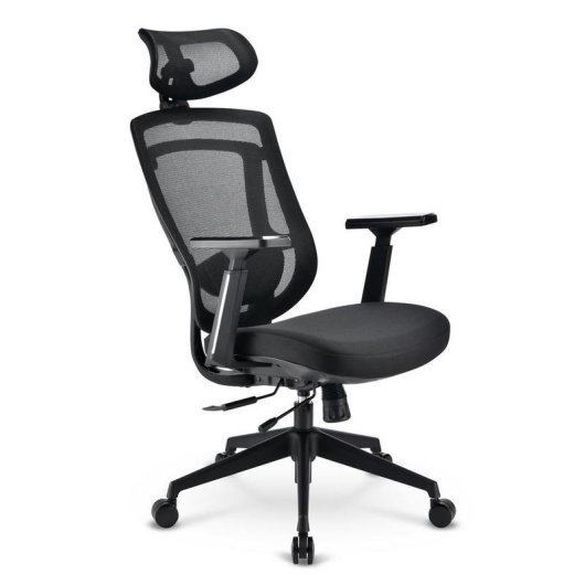 Silla de oficina Sharkoon OfficePal C20 con respaldo de malla y reposabrazos ajustables