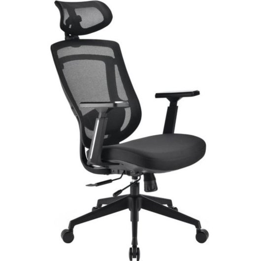 Silla de oficina Sharkoon OfficePal C20 con respaldo de malla y reposabrazos ajustables