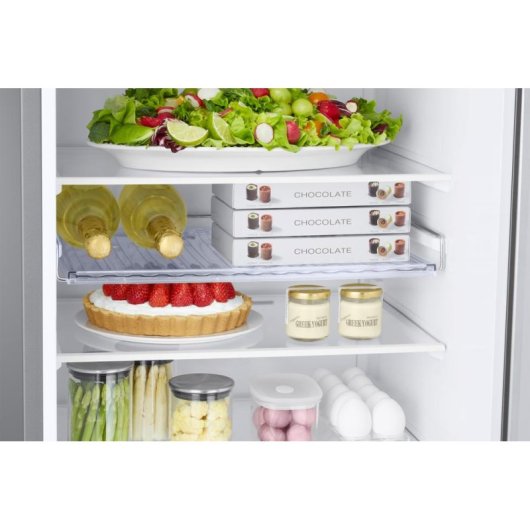 Réfrigérateur Combi Samsung RL38C602DSA/EF No Frost 203cm 390L D Argent WiFi