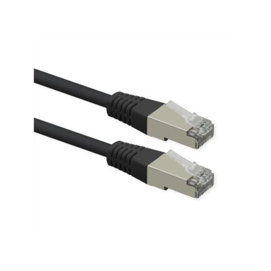 Cavo di rete ROLINE S/FTP Cat6 0,5 m Nero PoE