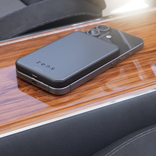 Batería externa Zens ZEPP06B/00 5000 mAh Cargador inalámbrico 25 W Negro
