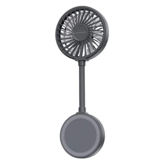 Mini Ventoinha Portátil USAMS LU02FS01 3,5W 3 Velocidades Magnética Recarregável com Suporte