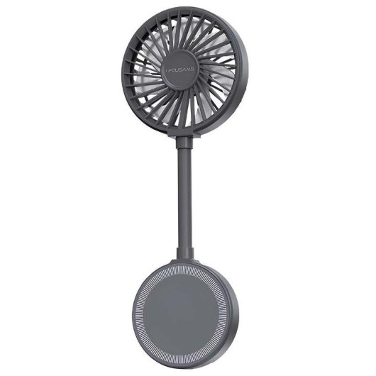 Mini Ventoinha Portátil USAMS LU02FS01 3,5W 3 Velocidades Magnética Recarregável com Suporte