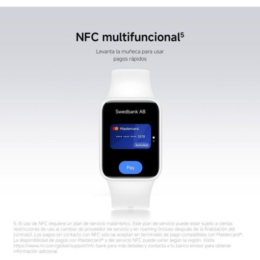 Pulsera de actividad Xiaomi Smart Band 10 Pro Bluetooth NFC AMOLED Negro 21 días GPS