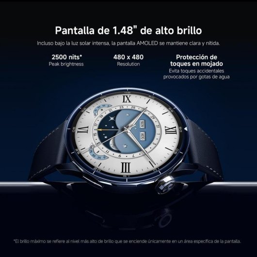 Xiaomi Watch S5 Bluetooth GPS NFC 46mm Prateado Bracelete Borracha 5ATM Cardio