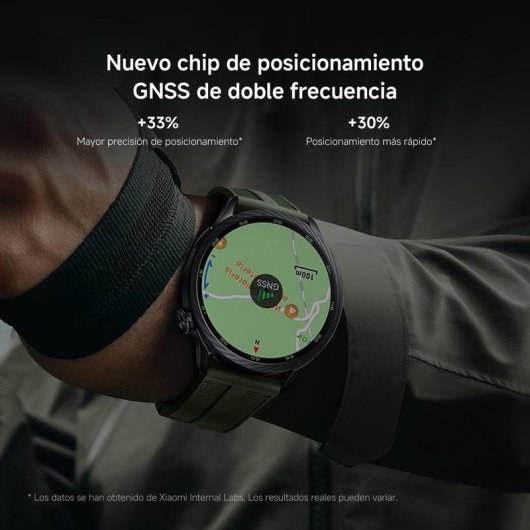 Xiaomi Watch S5 Bluetooth GPS NFC 46mm Prateado Bracelete Borracha 5ATM Cardio