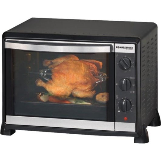 Minibackofen Rommelsbacher BG 1550 30L 48,5cm Grill 1550W Schwarz