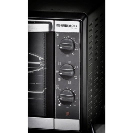 Minibackofen Rommelsbacher BG 1550 30L 48,5cm Grill 1550W Schwarz