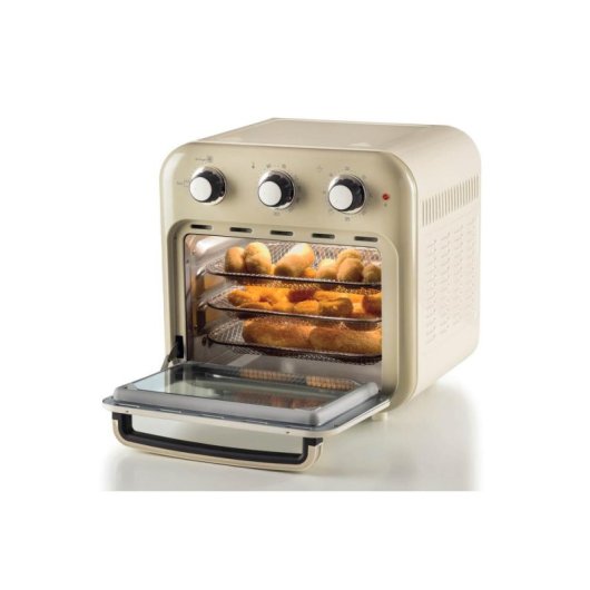 Airfryer Ariete 4632CR 16L 1400W met Timer en Roterende Mand