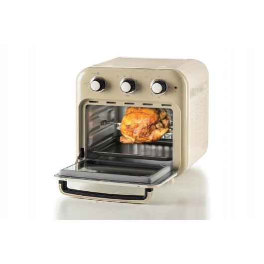 Airfryer Ariete 4632CR 16L 1400W met Timer en Roterende Mand