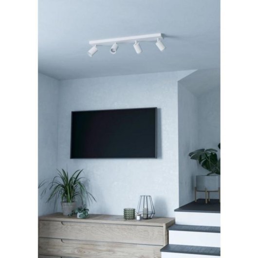 Spot pour rail EGLO MELITELLO-Z LED 4 bombilles 17,5 W 6500 K Blanc